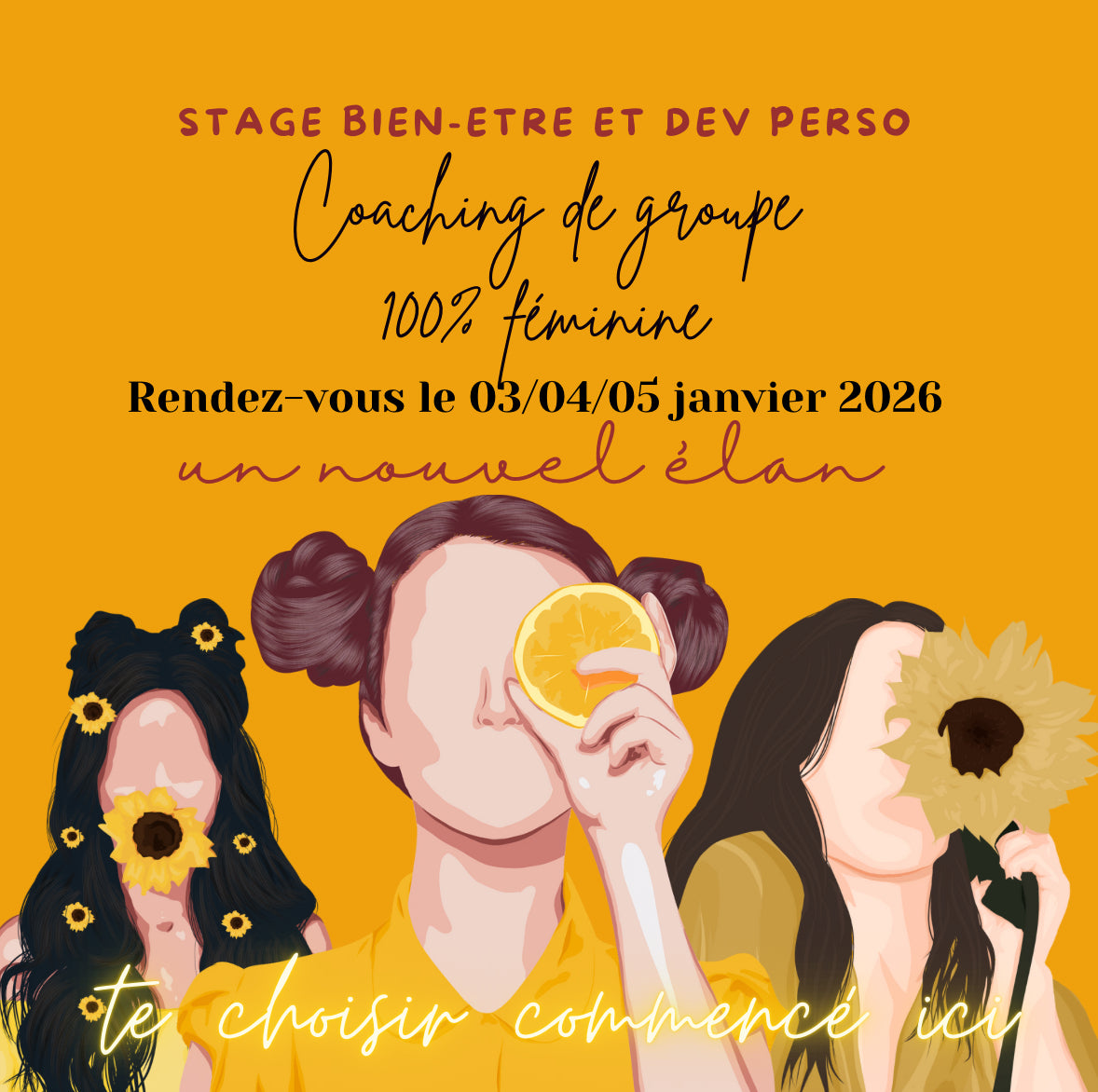 Stage transformatif « FEMMES PHŒNIX PUISSANTES ET LIBRES D’ÊTRE SOI MÊME » le WEEK-END de 3 jours retraite 100% féminine avec Émilie Moon 610 euros réserve ta place !